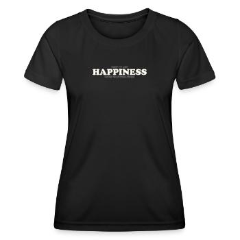 FOUND MY LOST HAPPINESS UNDER THE DIVORCE PAPERS - Women's Functional T-Shirt - black - Front - AI Model Female 172 light (172cm)