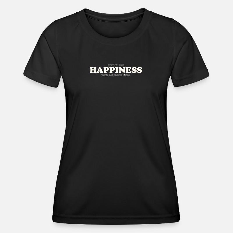 FOUND MY LOST HAPPINESS UNDER THE DIVORCE PAPERS - Women's Functional T-Shirt - black