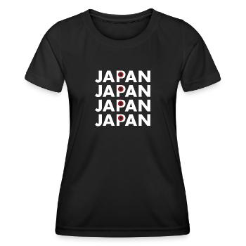 Rugby Rugby Rugby Rugby Rugby Japan Rugby - Women's Functional T-Shirt - black - Front - AI Model Female 172 light (172cm)