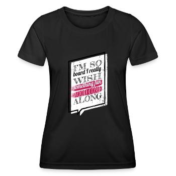 Lumberjack Carpenter saw Carpenter Work Tshirts - Women's Functional T-Shirt - black - Front - AI Model Female 172 light (172cm)