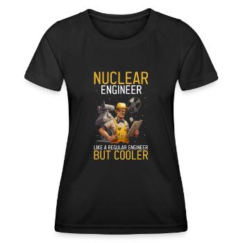 Kernenergie Spruch für Kernenergie - Frauen Funktions-T-Shirt - Schwarz - Vorne - AI Model Female 172 light (172cm)