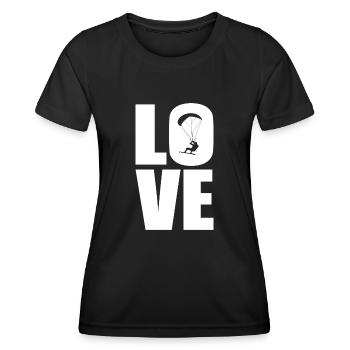Kitesurfer Kite Sport - Women's Functional T-Shirt - black - Front - AI Model Female 172 light (172cm)