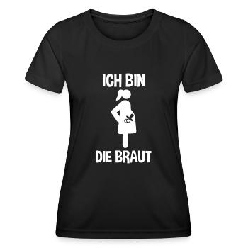 Braut Junggesellinnenabschied Junggesellenabschied - Frauen Funktions-T-Shirt - Schwarz - Vorne - AI Model Female 172 light (172cm)