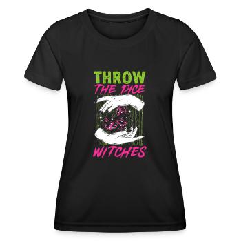 Bunco Dice Game - Women's Functional T-Shirt - black - Front - AI Model Female 172 light (172cm)