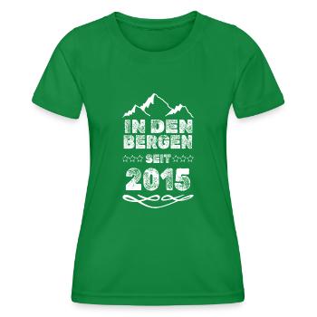 2015 2015 - Women's Functional T-Shirt - kelly green - Front - AI Model Female 172 dark (172cm)