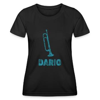 Blasmusik Dario - Frauen Funktions-T-Shirt - Schwarz - Vorne - AI Model Female 172 light (172cm)