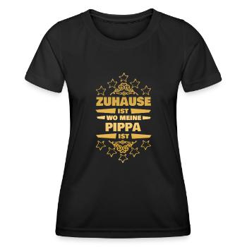 Pippa as a friend - Women's Functional T-Shirt - black - Front - AI Model Female 172 light (172cm)
