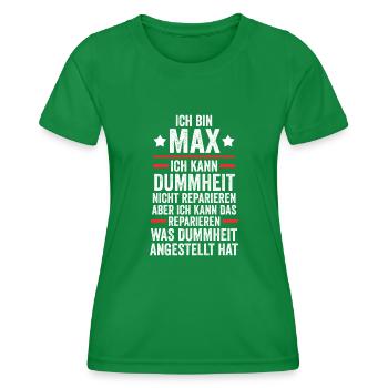 Max - Women's Functional T-Shirt - kelly green - Front - AI Model Female 172 dark (172cm)