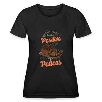 Slovenska Potica Slowenien Kuchen Dessert - Frauen Funktions-T-Shirt - Schwarz - Vorne - AI Model Female 172 light (172cm)