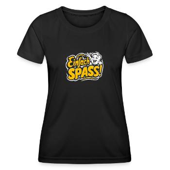 Einfach Spass haben feiern Party machen - Frauen Funktions-T-Shirt - Schwarz - Vorne - AI Model Female 172 light (172cm)