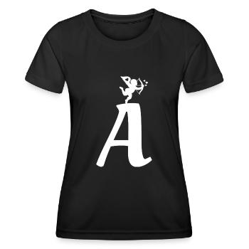 A - T-shirt sport Femme - noir - Devant - AI Model Female 172 light (172cm)