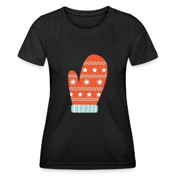 Jolly Christmas Element - Frauen Funktions-T-Shirt - Schwarz - Vorne - AI Model Female 172 light (172cm)
