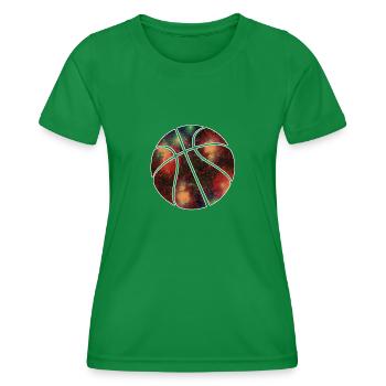 basketball galaxy - T-shirt sport Femme - vert - Devant - AI Model Female 172 dark (172cm)