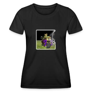 Steam Pro Biker - Game Over - Frauen Funktions-T-Shirt - Schwarz - Vorne - AI Model Female 172 light (172cm)