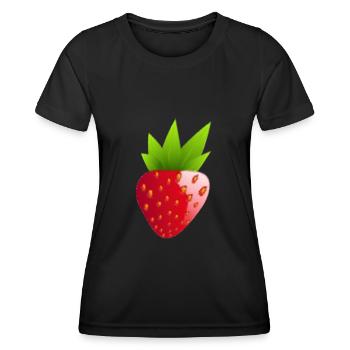 Strawberry - Women's Functional T-Shirt - black - Front - AI Model Female 172 light (172cm)