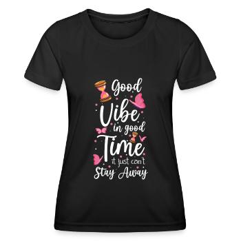 Hourglass Sand Timeless Enterprise - Women's Functional T-Shirt - black - Front - AI Model Female 172 light (172cm)