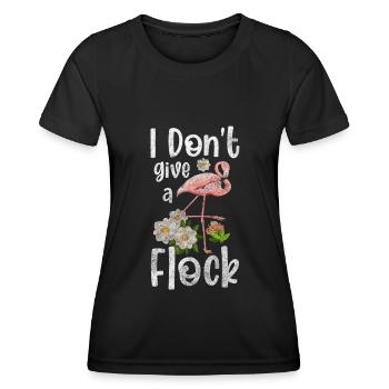 Mir Egal Attitude Gleichgültigkeit - Frauen Funktions-T-Shirt - Schwarz - Vorne - AI Model Female 172 light (172cm)
