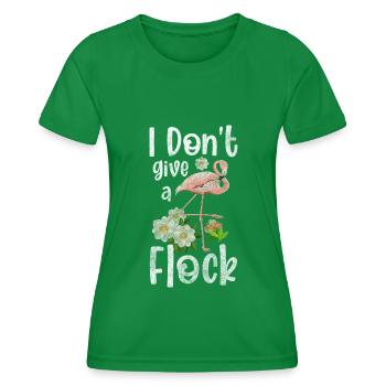 Je m’en fiche, attitude, indifférence - T-shirt sport Femme - vert - Devant - AI Model Female 172 dark (172cm)