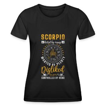 Horoscope Étoiles Personnage - T-shirt sport Femme - noir - Devant - AI Model Female 172 light (172cm)
