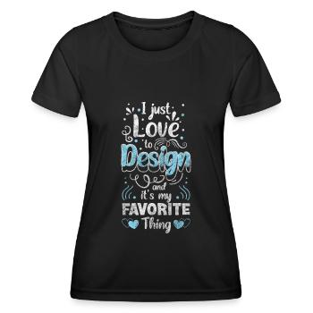 Art Painter Modern Art - Women's Functional T-Shirt - black - Front - AI Model Female 172 light (172cm)