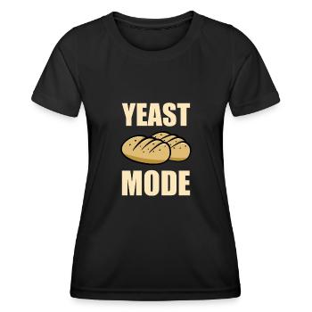 Boulangerie Boulangerie Levain, Mode levure - T-shirt sport Femme - noir - Devant - AI Model Female 172 light (172cm)