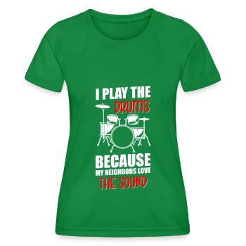 Neighbor Neighbors Alcohol - Women's Functional T-Shirt - kelly green - Front - AI Model Female 172 dark (172cm)