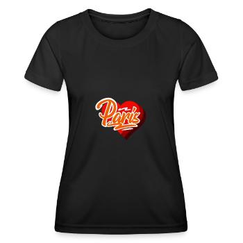 Paris - Frauen Funktions-T-Shirt - Schwarz - Vorne - AI Model Female 172 light (172cm)