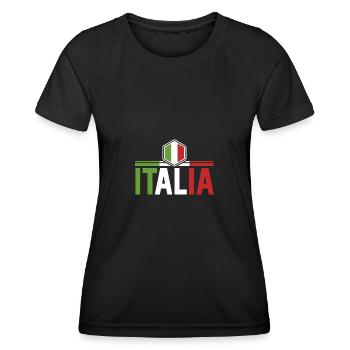 Italie Italien Italien Italie - T-shirt sport Femme - noir - Devant - AI Model Female 172 light (172cm)