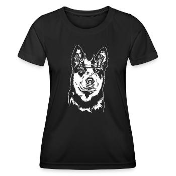 Australian Cattle Dog Crown Dogs Dog Wilsigns - Women's Functional T-Shirt - black - Front - AI Model Female 172 light (172cm)