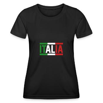 Italie Italien Italien Italie - T-shirt sport Femme - noir - Devant - AI Model Female 172 light (172cm)