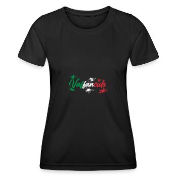 Italien Italiener Vaffanculo - Frauen Funktions-T-Shirt - Schwarz - Vorne - AI Model Female 172 light (172cm)