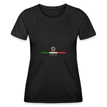 Italie Italien Italien Italie - T-shirt sport Femme - noir - Devant - AI Model Female 172 light (172cm)