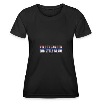 Niederländer Niederlande Holland - Frauen Funktions-T-Shirt - Schwarz - Vorne - AI Model Female 172 light (172cm)