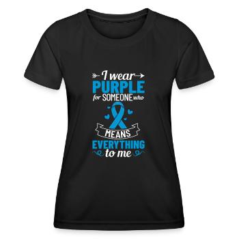 Epilepsy Convulsive disease Epileptic seizure - Women's Functional T-Shirt - black - Front - AI Model Female 172 light (172cm)