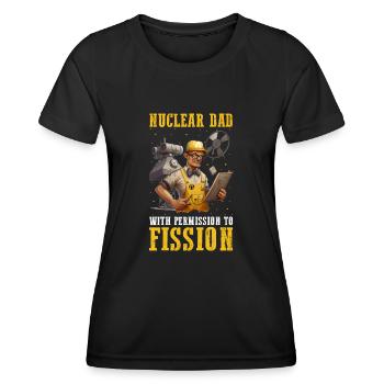 Kernenergie Spruch für Kernenergie - Frauen Funktions-T-Shirt - Schwarz - Vorne - AI Model Female 172 light (172cm)