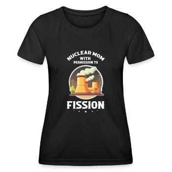 Kernenergie Spruch für Kernenergie - Frauen Funktions-T-Shirt - Schwarz - Vorne - AI Model Female 172 light (172cm)
