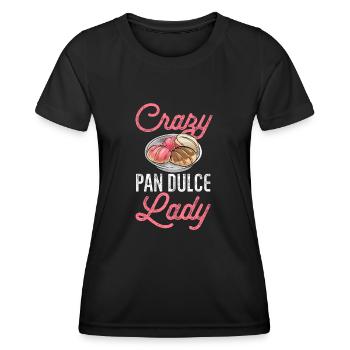 Concha Hispanique Mexicain Pan Dulce - T-shirt sport Femme - noir - Devant - AI Model Female 172 light (172cm)