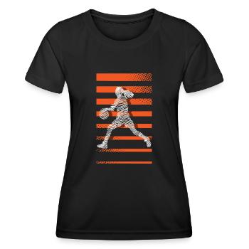 Basketball Basketball Basketball Femme - T-shirt sport Femme - noir - Devant - AI Model Female 172 light (172cm)