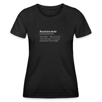 Lampage Leprechaun Idiome allemand drôle - T-shirt sport Femme - noir - Devant - AI Model Female 172 light (172cm)