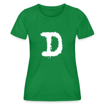 D - Women's Functional T-Shirt - kelly green - Front - AI Model Female 172 dark (172cm)