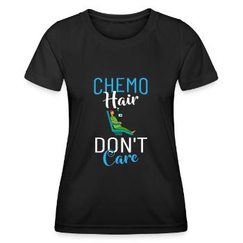 Chemotherapie Chemo Krebs Therapie - Frauen Funktions-T-Shirt - Schwarz - Vorne - AI Model Female 172 light (172cm)