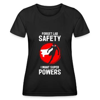 Alltag Superheld Cape Beruf - Frauen Funktions-T-Shirt - Schwarz - Vorne - AI Model Female 172 light (172cm)