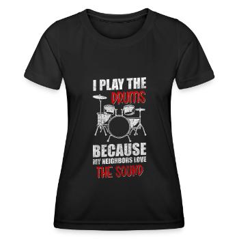 Neighbors Friendship Beer - Women's Functional T-Shirt - black - Front - AI Model Female 172 light (172cm)