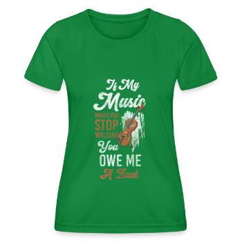 Music Town Musicien Divertissement Band - T-shirt sport Femme - vert - Devant - AI Model Female 172 dark (172cm)