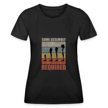 Prothèse Amputée Invalidité Cadeau - T-shirt sport Femme - noir - Devant - AI Model Female 172 light (172cm)