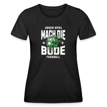 Toooooor!Bude gemacht! - Frauen Funktions-T-Shirt - Schwarz - Vorne - AI Model Female 172 light (172cm)