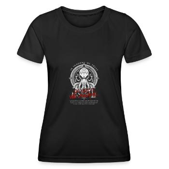 Unity Awake - Cthulhu Kult Lovecraft Necronomicon - Frauen Funktions-T-Shirt - Schwarz - Vorne - AI Model Female 172 light (172cm)