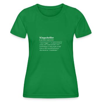 Idiome allemand drôle et intelligent - T-shirt sport Femme - vert - Devant - AI Model Female 172 dark (172cm)