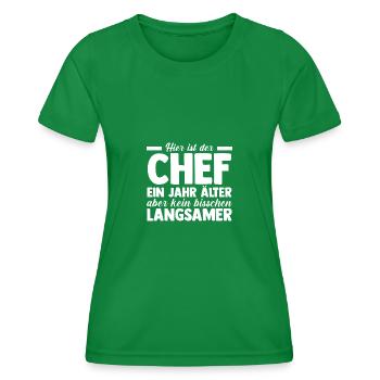 , Group Leader, Team Leader, Supervisor - Women's Functional T-Shirt - kelly green - Front - AI Model Female 172 dark (172cm)