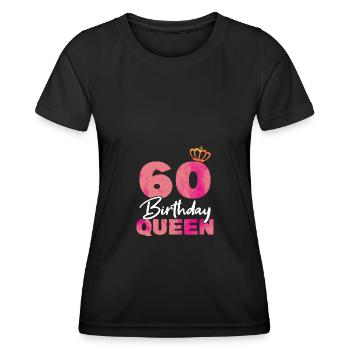 Frau 60. Geburtstag Geschenk - Frauen Funktions-T-Shirt - Schwarz - Vorne - AI Model Female 172 light (172cm)